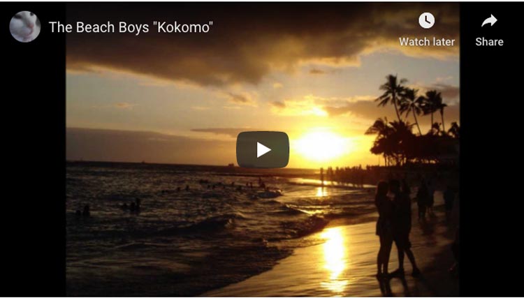 songs to inspire people to travel | kokomo