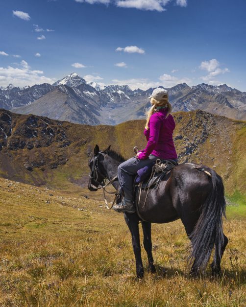 Kyrgyzstan horse trekking views