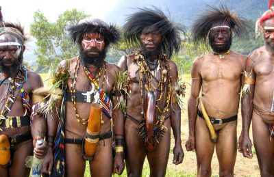 tribes of papua indonesia men