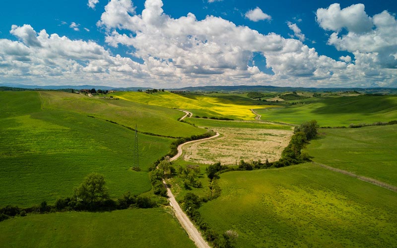 countryside in tuscany