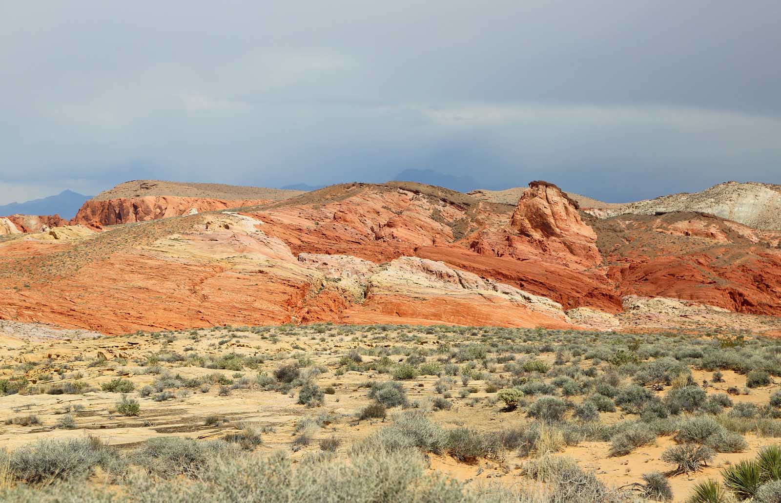 Hike the Rainbow Vista Trail in Valley of fire State Park Nevada