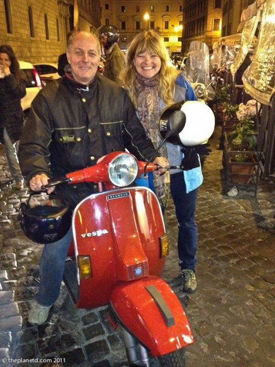 deb driver vespa tour of rome