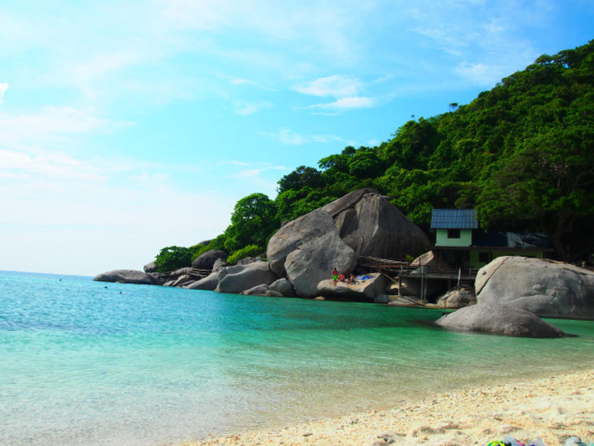 rocky beach of koh samui