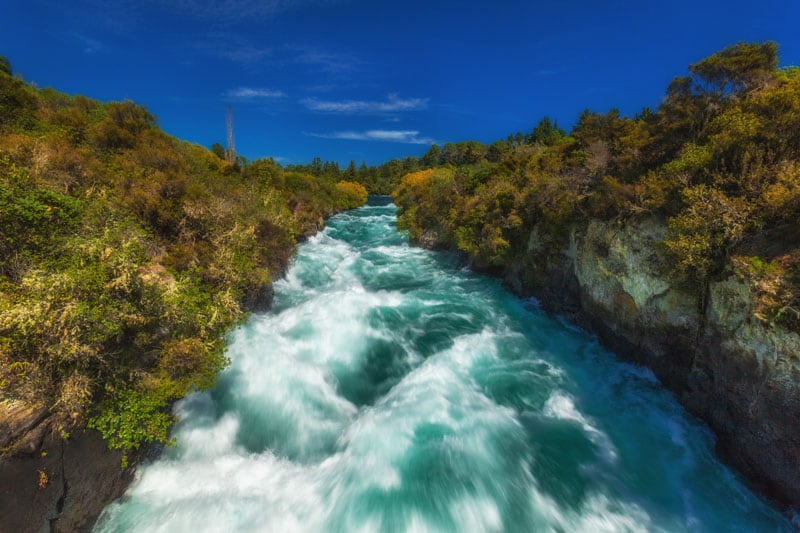 what to see in new zealand huka falls