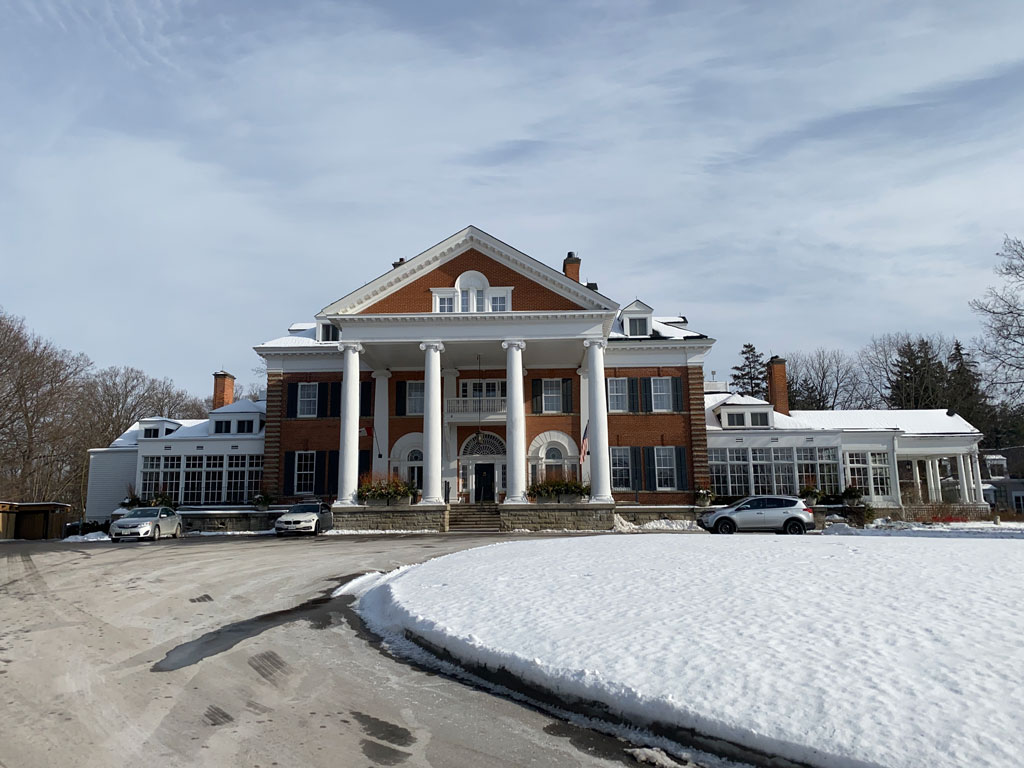 Langdon Hall Ontario in winter