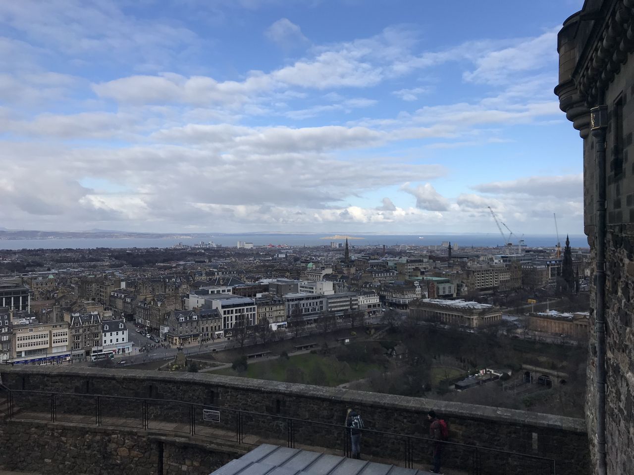 View of Princes Street from Edinburgh Castle