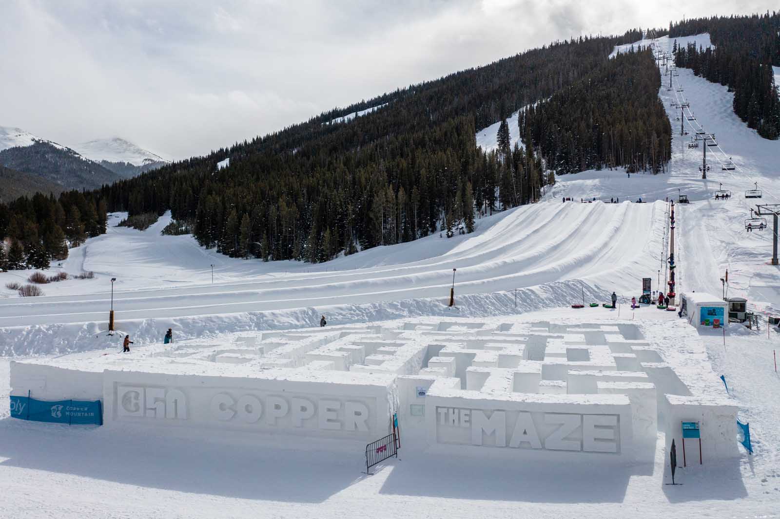 things to do in winter in colorado snow maze