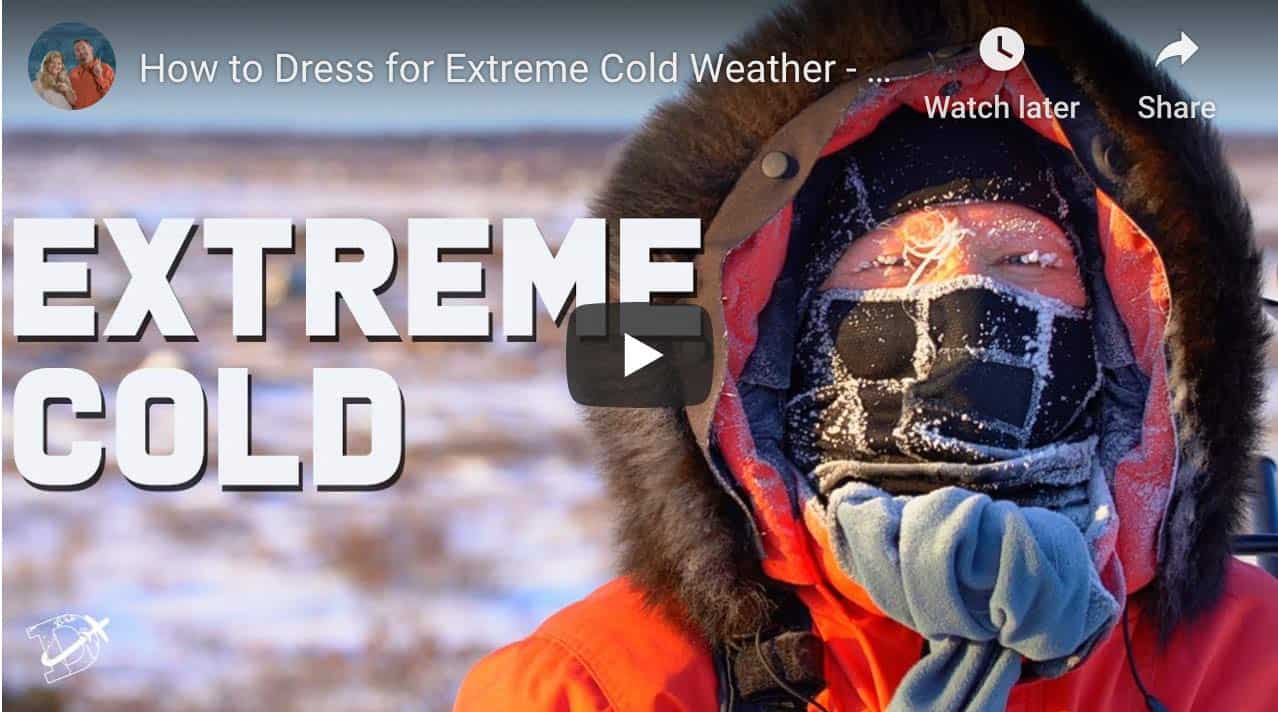 how to dress for extreme cold weather