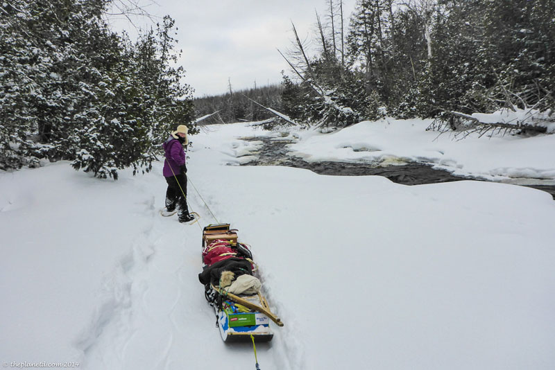 winter trekking tips river