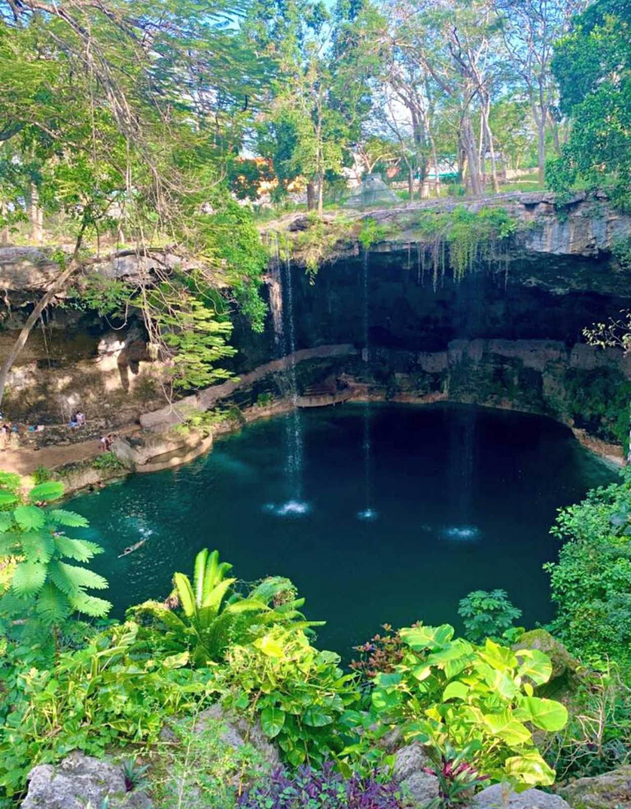 yucatan road trip itinerary cenote zaci